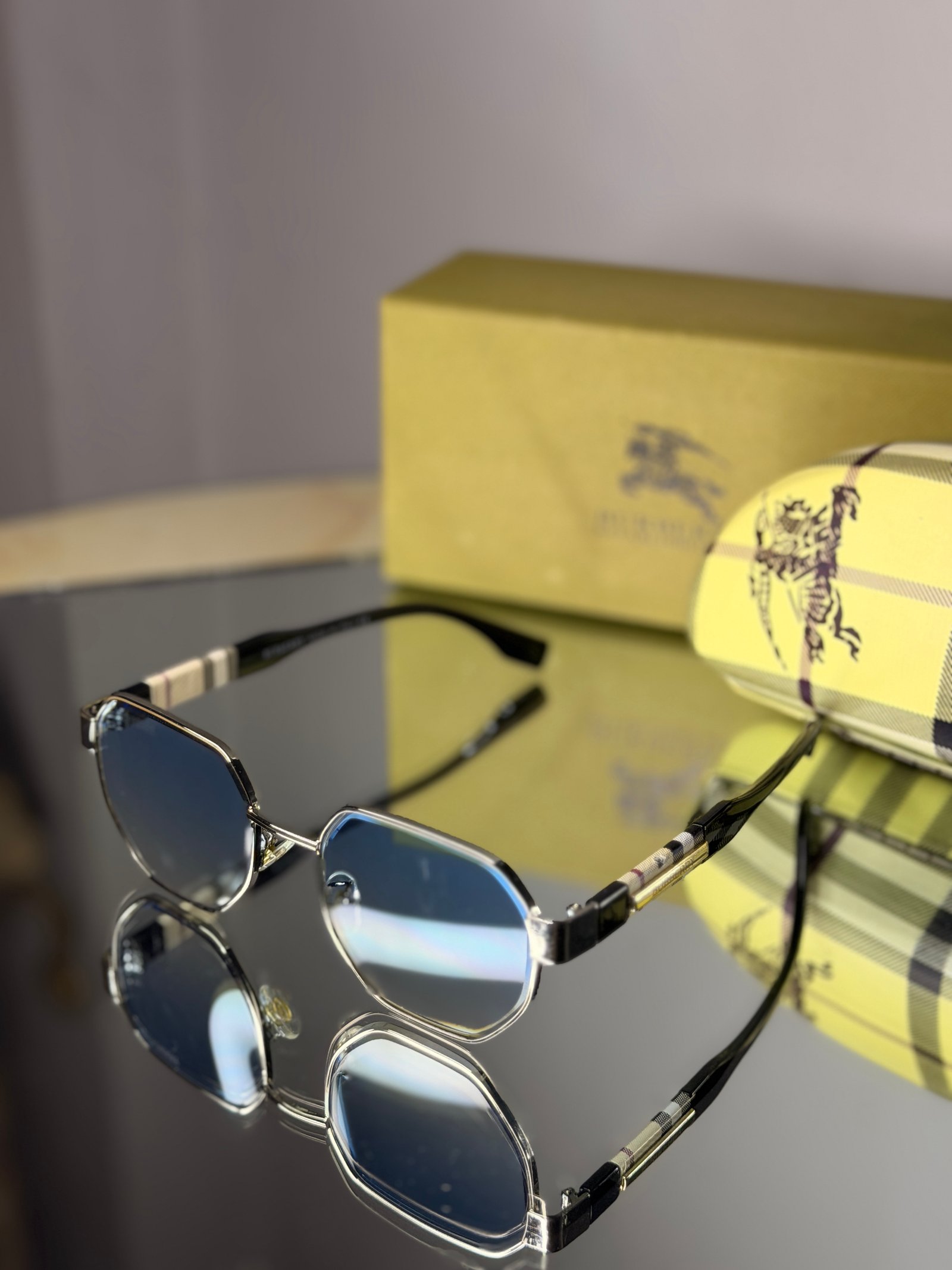 Burberry blue sunglasses