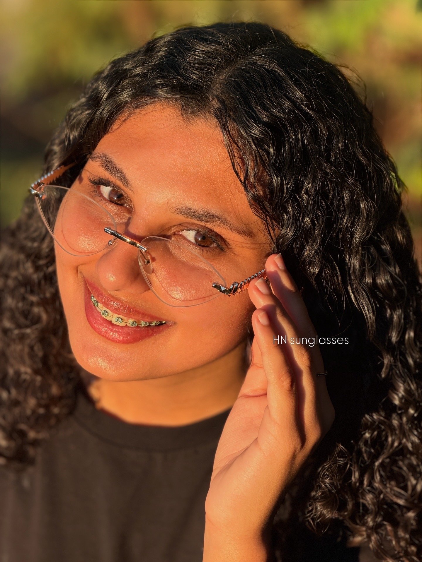 Cartier transparent trendy sunglasses