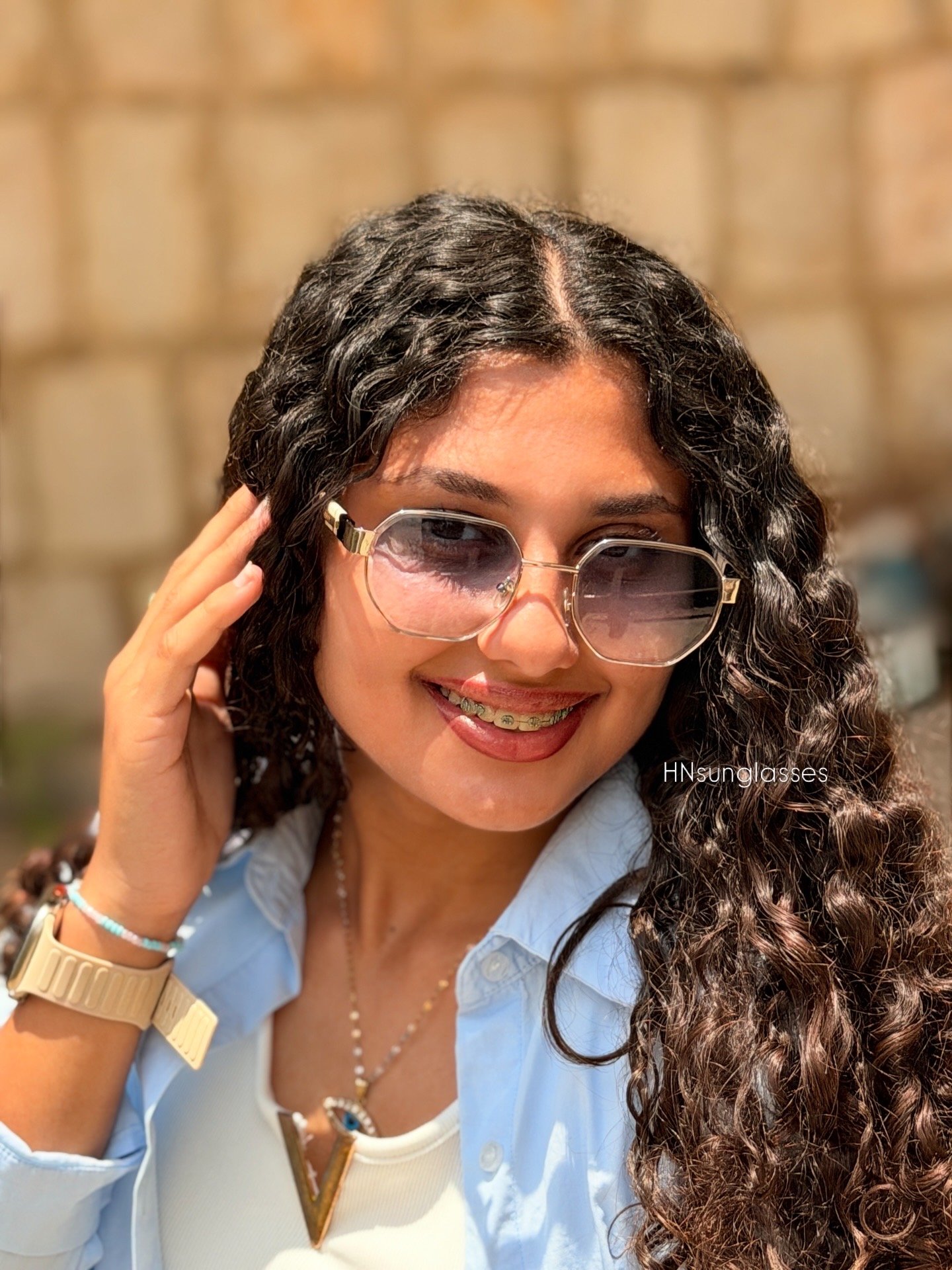 Burberry blue glasses