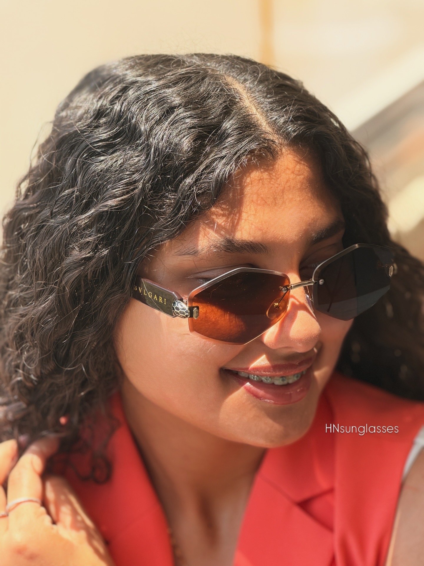 New Bvlgari brown sunglasses
