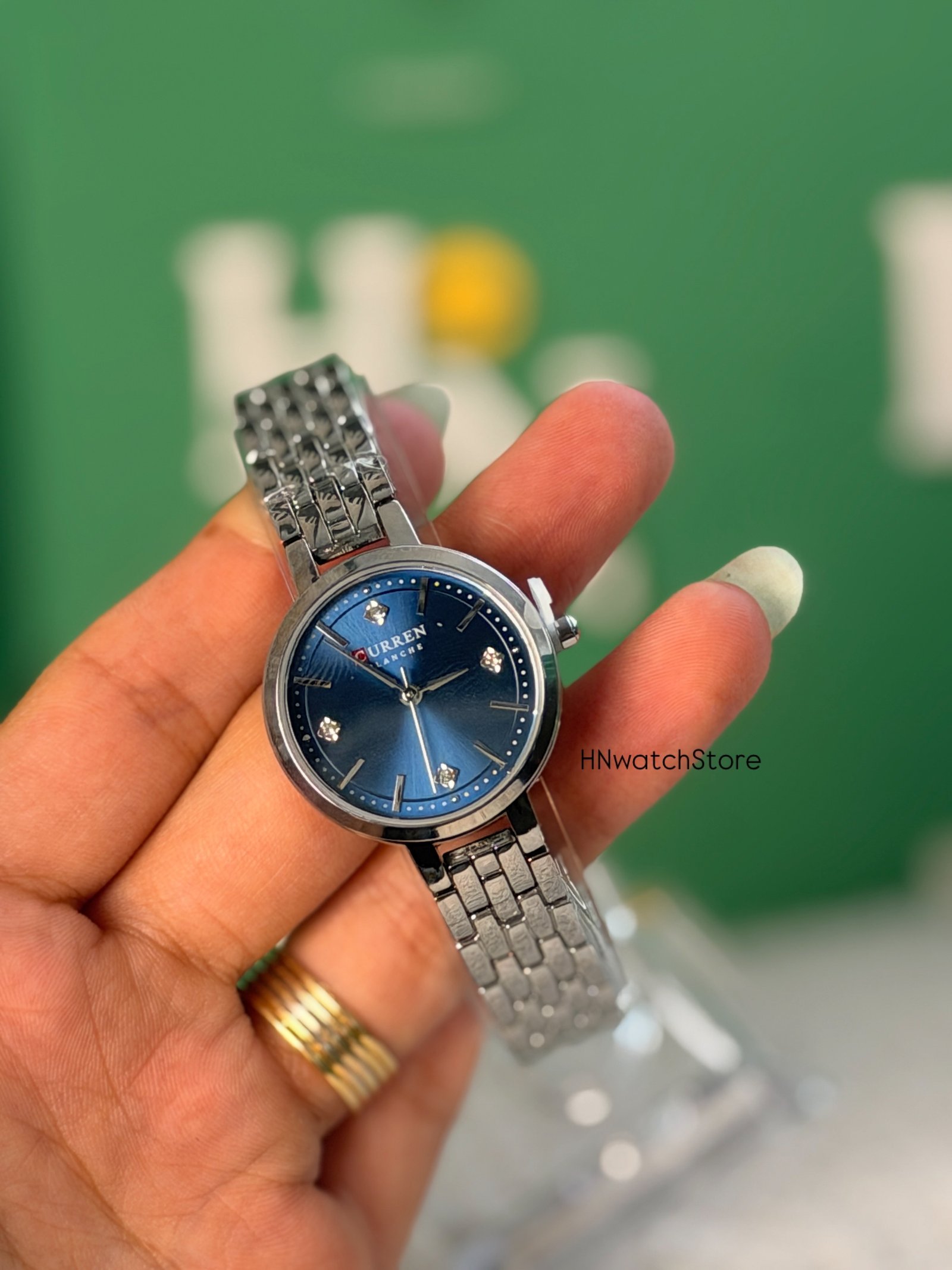 Curren silver blue women watch