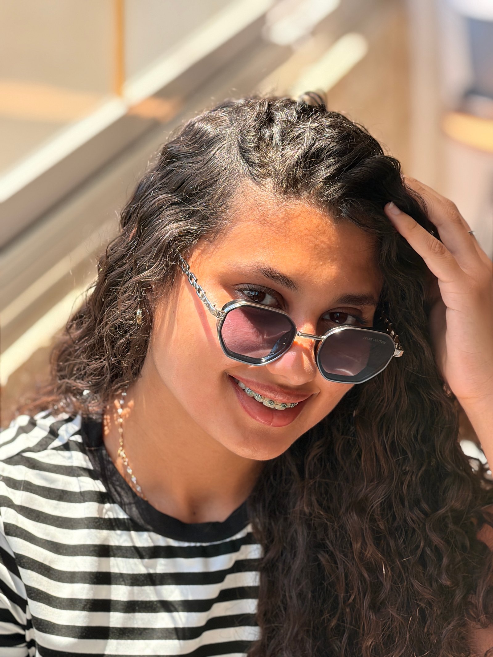 Louis Vuitton navy blue sunglasses